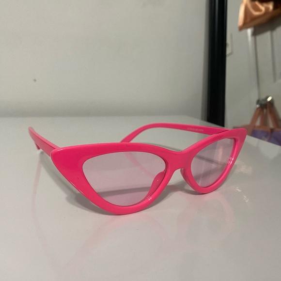 Accessories - Hot pink cat eye tinted frame glasses